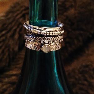 Moonstone Spinner Ring